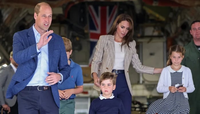 Kate was spotted enjoying a day out with Prince William and their three children this weekend.