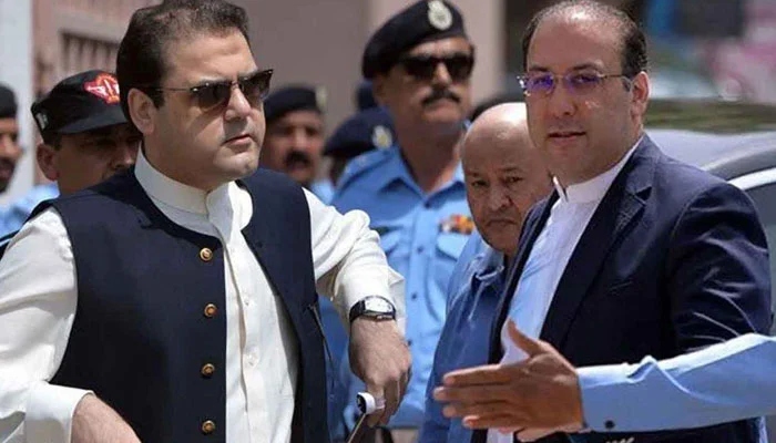 Hasan Nawaz (left) and Hussain Nawaz are seen in this photo together. — AFP/File