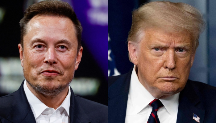 Tesla owner Elon Musk and former president Donald Trump. — AFP/File