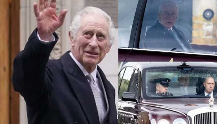 King Charles heads to Buckingham palace from Windsor Castle