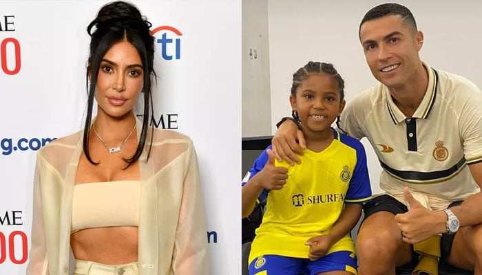 Cristiano Ronaldo is expected to meet Kim Kardashians sons Saint and Psalm. — Instagram/@kimkardashian/CraigBarritt/File