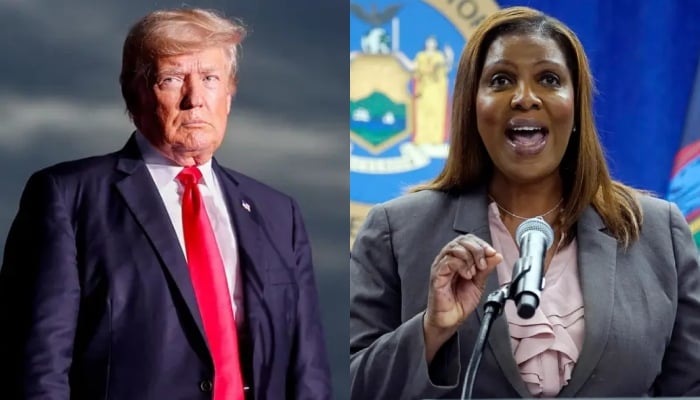 This combination of images shows Donald Trump (left) and New York attorney general Letitia James. —AFP/Files