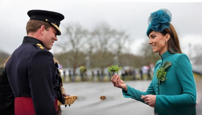 Princess Kate reciprocated a gesture of appreciation after she herself was honoured  during the St. Patricks Day Parade