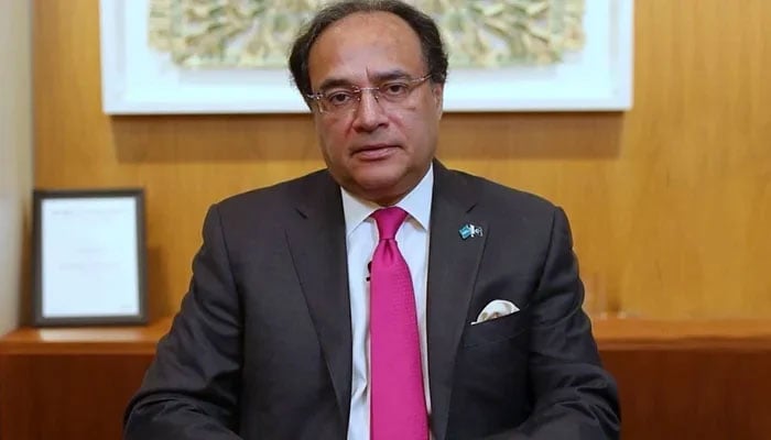 Finance Minister Muhammad Aurangzeb. — HBL/File