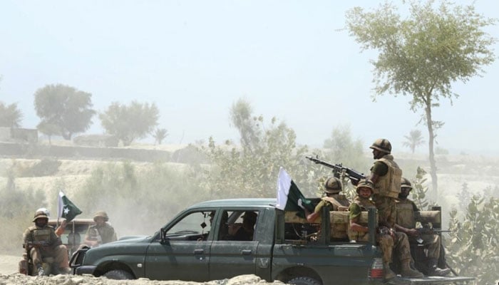 Pakistan Army soldiers patrol in Balochistan. — AFP/File