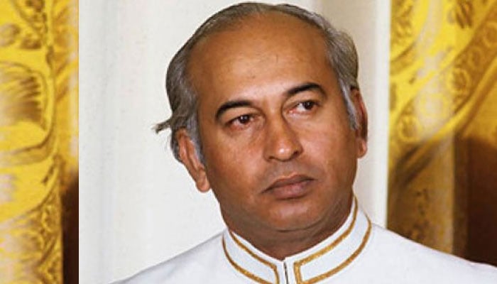 Former prime minister Zulfikar Ali Bhutto. — Radio Pakistan/File