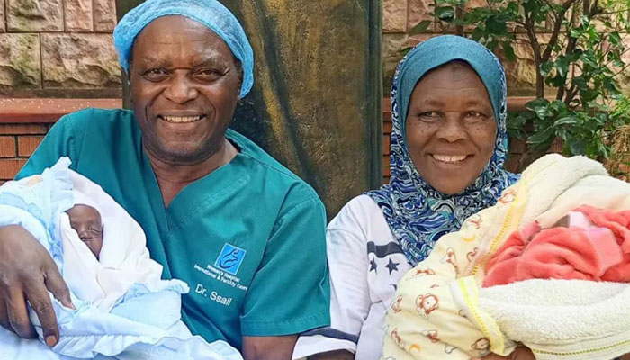 70-year-old woman welcomes twins in Uganda. — Womens Hospital International and Fertility Center Kampala
