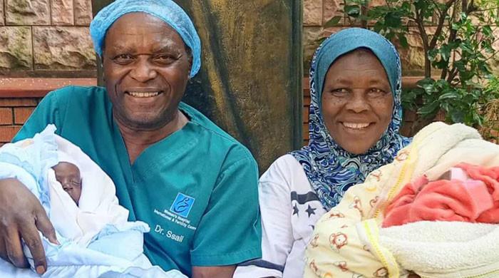 Ugandan woman welcomes twins at 70