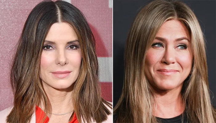 Jennifer Aniston and Sandra Bullock girls day out at Broadway.