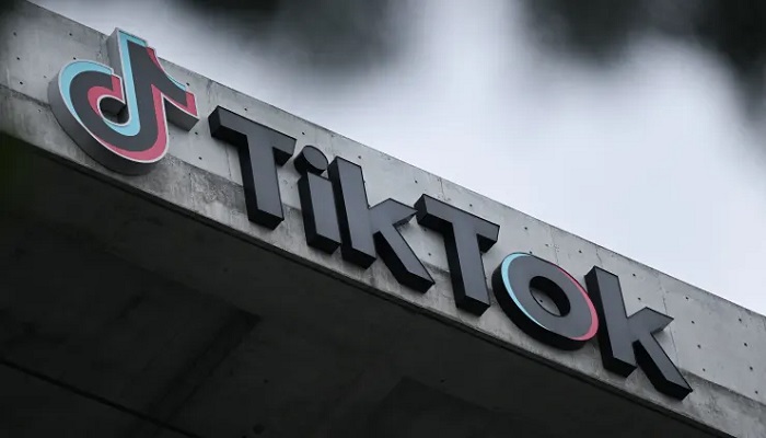 The TikTok logo is displayed outside TikTok social media app company offices in Culver City, California, on March 16, 2023. —AFP/File
