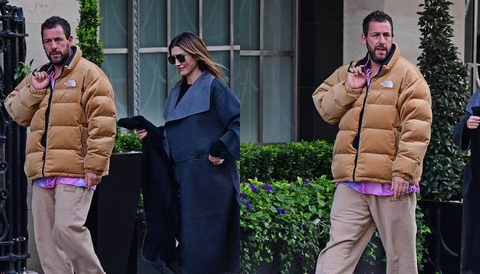 Adam Sandler wanders around with wife Jackie during London outing: Photos
