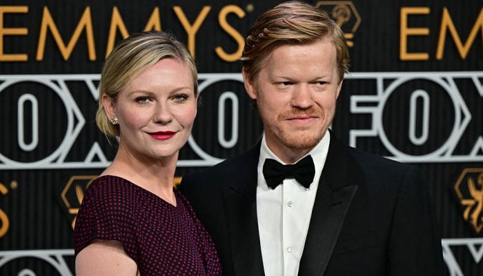 Kirsten Dunst and Jesse Plemons step out for a red carpet event date for a screening of their new film