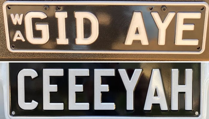 Australia mans number plates gets people talking with a smile. (Waynes impressive number plates have made Aussies smile during his travels. — Australia News)