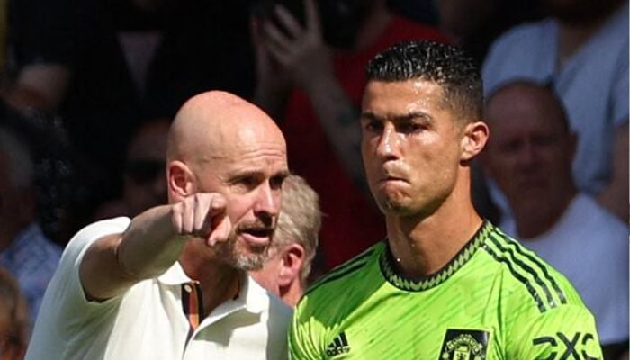 Manchester Uniteds Erik ten Hag might have been mocked by Cristiano Ronaldo. — AFP/File