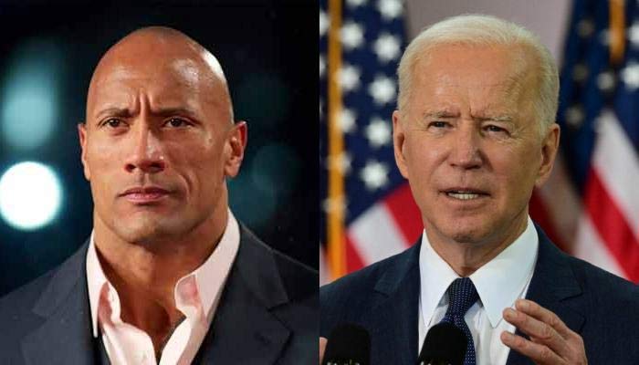 The Rock Biden endorsement takes a hit this elections season as, Dwayne Johnson refuses to endorse Joe Biden. — Busters/AFP/File