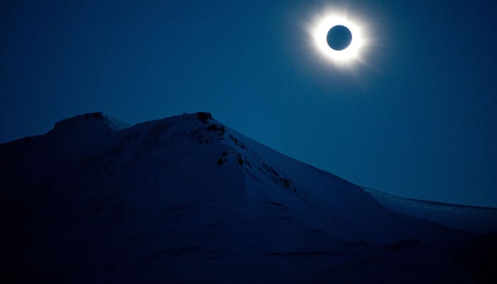 On March 20, 2015, a total solar eclipse was visible in Svalbard, Norway. ——AFP