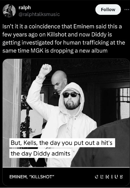 Eminem’s prophecy about Diddy, MGK on ‘Killshot’ fulfilled?
