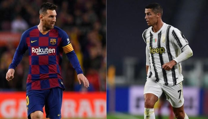 Expert claims that Cristiano Ronaldo (right) is irked by Messi taunts. — AFP/File