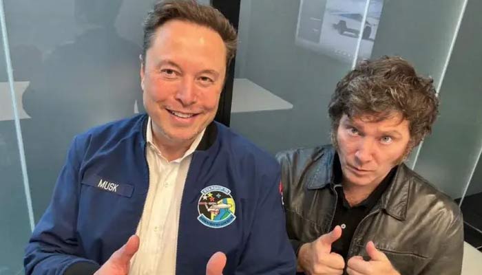 Elon Musk hosts Javier Milei, igniting bromance. — Fox Business/File