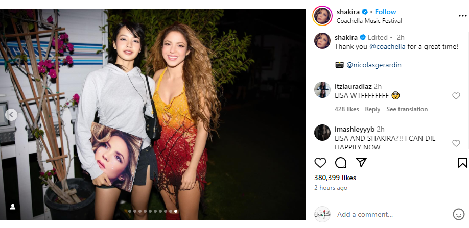 Shakira teases BLACKPINK's collaboration with Lisa in new photos from Coachella 2024