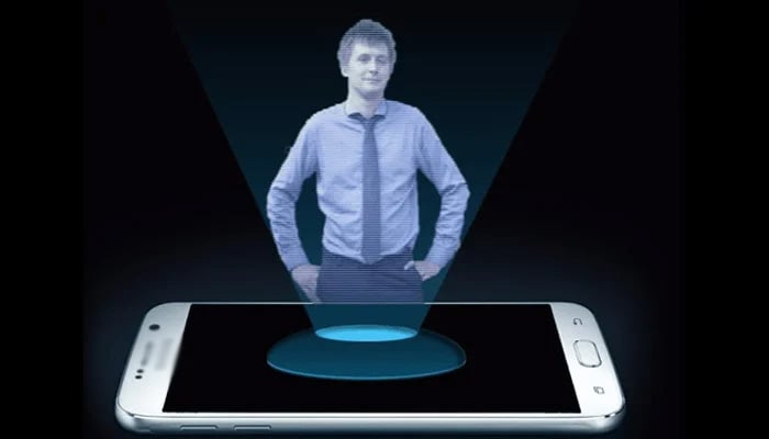 Scientists develop holographic display on an iPhone screen. — Werbewoche/File