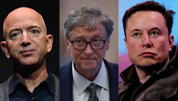 Battle of the billionaires: Jeff Bezos and Bill Gates team to beat Elon Musk. — AFP/File