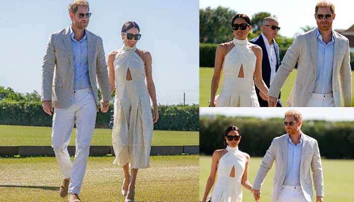Meghan Markle mimics former co-star's dress for outing with Prince Harry