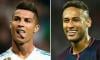 Cristiano Ronaldo earns above $40 million than Neymar does from alcoholic beverages