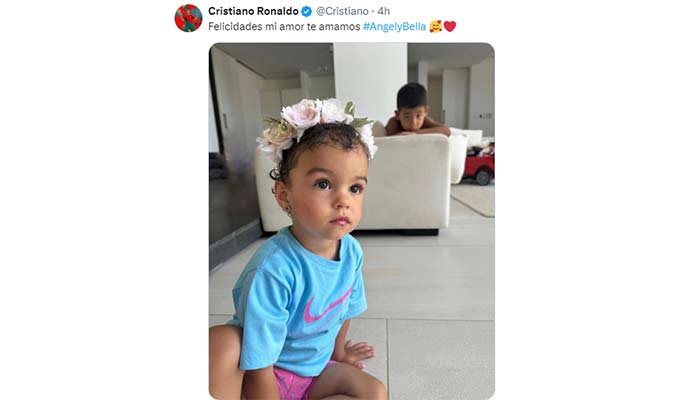Cristiano Ronaldo pens cutest birthday wish to daughter Bella