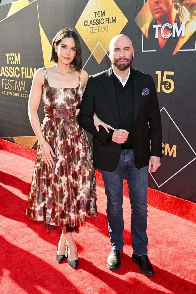 The father-daughter duo posed at 2024 TCM Classic Film Festival red carpet