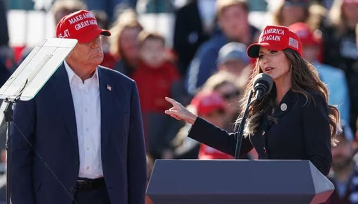 Kristi Noem to support Donald Trump no matter what happens in Hush money trial. — AFP/File