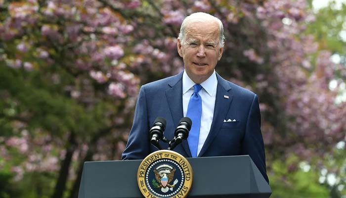 Joe Biden announced $7 billion in federal funding to mark Earth Day. ——AFP
