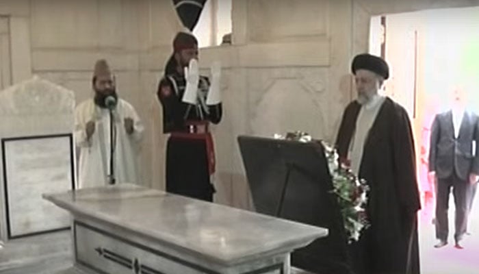 Iranian President Raisi pays visit to Allama Iqbal's mausoleum in Lahore
