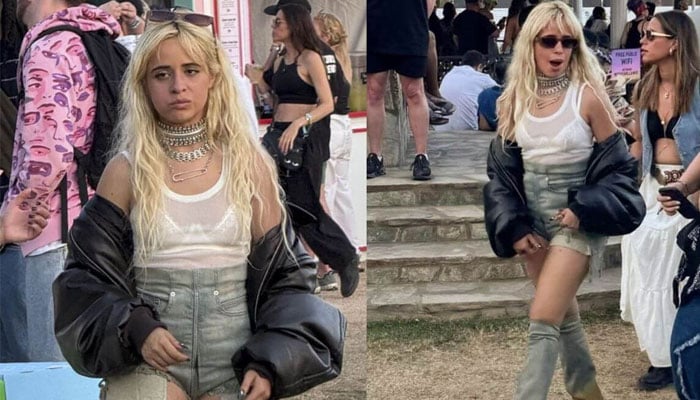 Camila Cabello turns up bare-faced at Coachella Valley Festival
