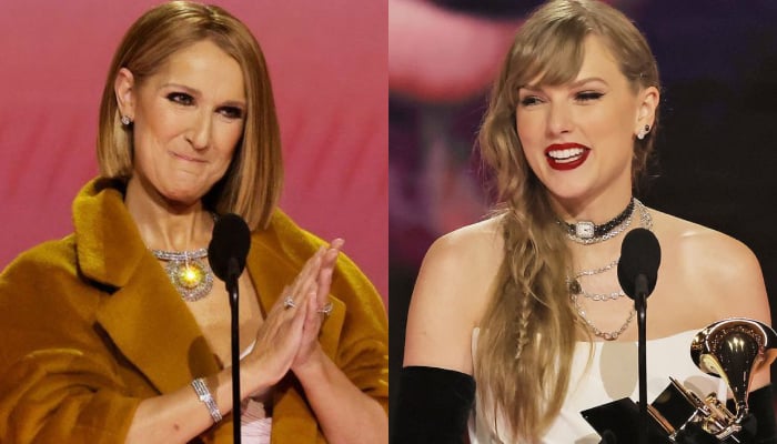 Celine Dion reacts to Taylor Swifts snub controversy at Grammys