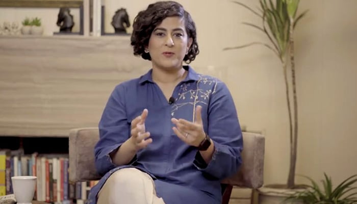 Former Google executive and Digital Pakistan head Tania Aidrus speaking in this still taken from a video. — Instagram/@tania.aidrus