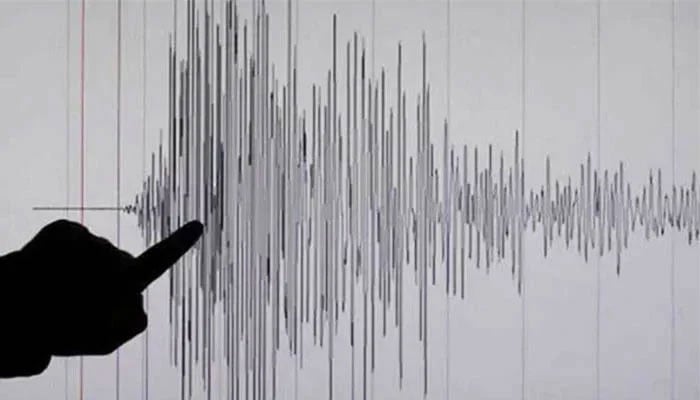 An earthquake measuring scale reading the intensity of an earthquake in this image. — AFP/File