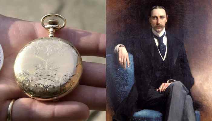 Titanic's wealthiest passenger's gold pocket watch sells for record $1.5m