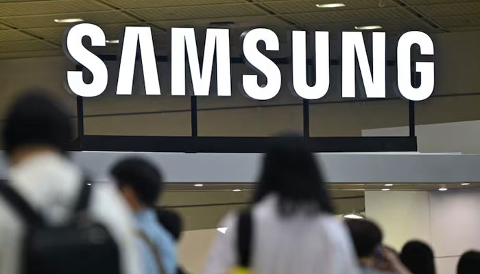 The image shows a display centre of Samsung in South Korea. — AFP File