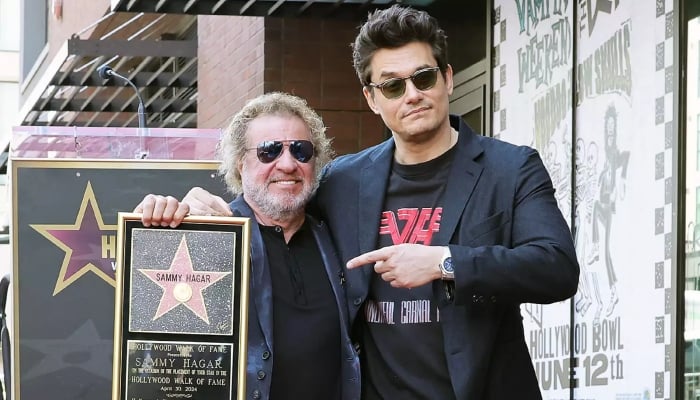Rocker Sammy Hagar receives Hollywood Walk of Fame star, appreciation from pals