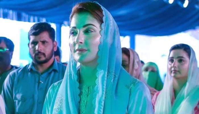 Punjab CM Maryam Nawaz during inauguration of 32 field hospitals in Lahore on May 1, 2024. — X/@pmln_org