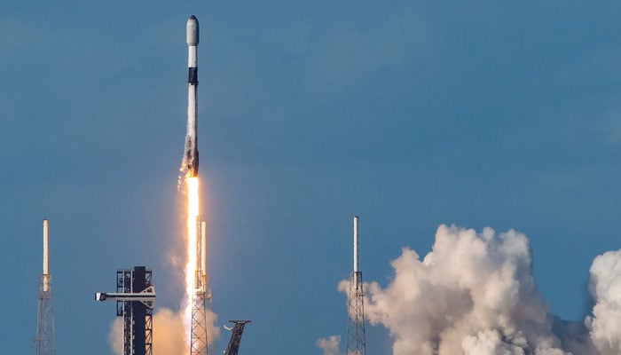 A representational image of Space Xs Falcon 9 rocket being launched on April 29, 2024. — X/@SpaceX