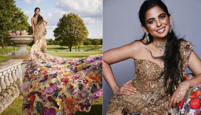 Mukesh Ambanis daughter Isha Ambani steals show at Met Gala 2024. — Celebsupdates