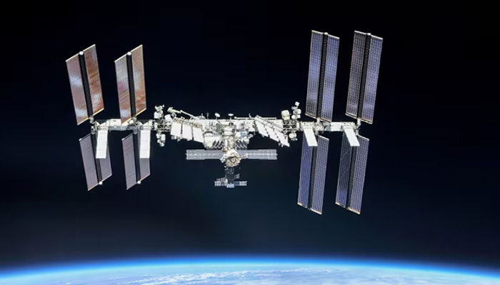 The International Space Station is photographed by Expedition 56 crew members from a Soyuz spacecraft after undocking in 2018. — Nasa/Reuters