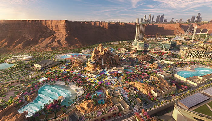 Artistic impression of Saudi Arabias water theme park Aquarabia in Qiddiya city. — SPA