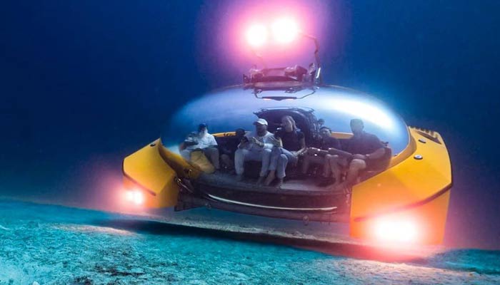 Bubble submarine takes cruise passengers to the sea floor in first-class. — X/@sourcematcat