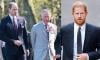 King Charles, Prince William set for joint outing as Harry watches from afar