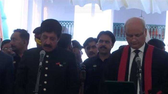 Newly-appointed Punjab Governor Sardar Saleem Haider takes oath