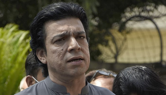 Senator Faisal Vawda speaks to the media in this undated photo. — Online