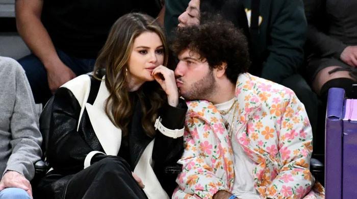 Benny Blanco kisses Selena Gomez in new snap after sharing plans for marriage